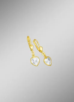 Elegante Herz-Ohrringe