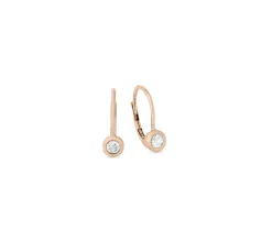 Elegante Ohrringe in Roségold mit Brillant