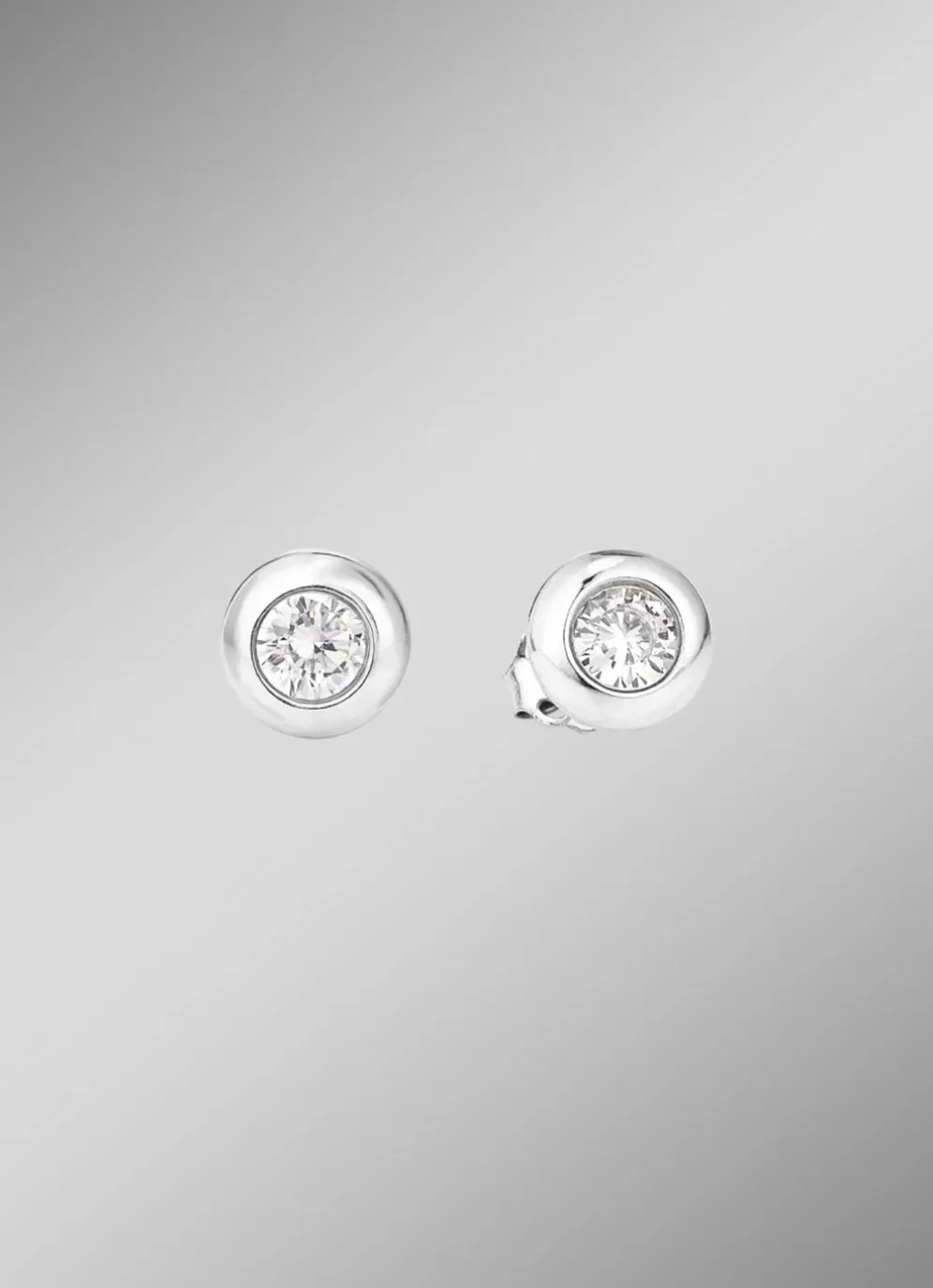 Elegante Ohrstecker mit synth. Zirkonia