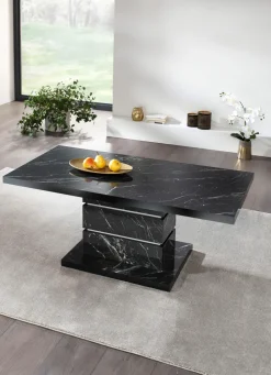 Eleganter Couchtisch mit Marmor-Optik