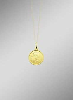 Eleganter Madonna-Anhänger aus Gold 585/- fein