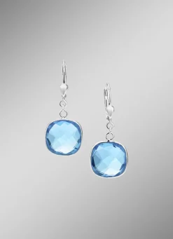 Eleganz, die sich bewegt: Ohrringe mit beh. Quarz