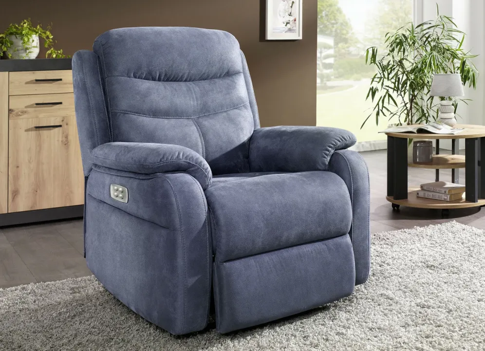 Elektrisch verstellbarer TV-Sessel mit Motor und Aufstehhilfe