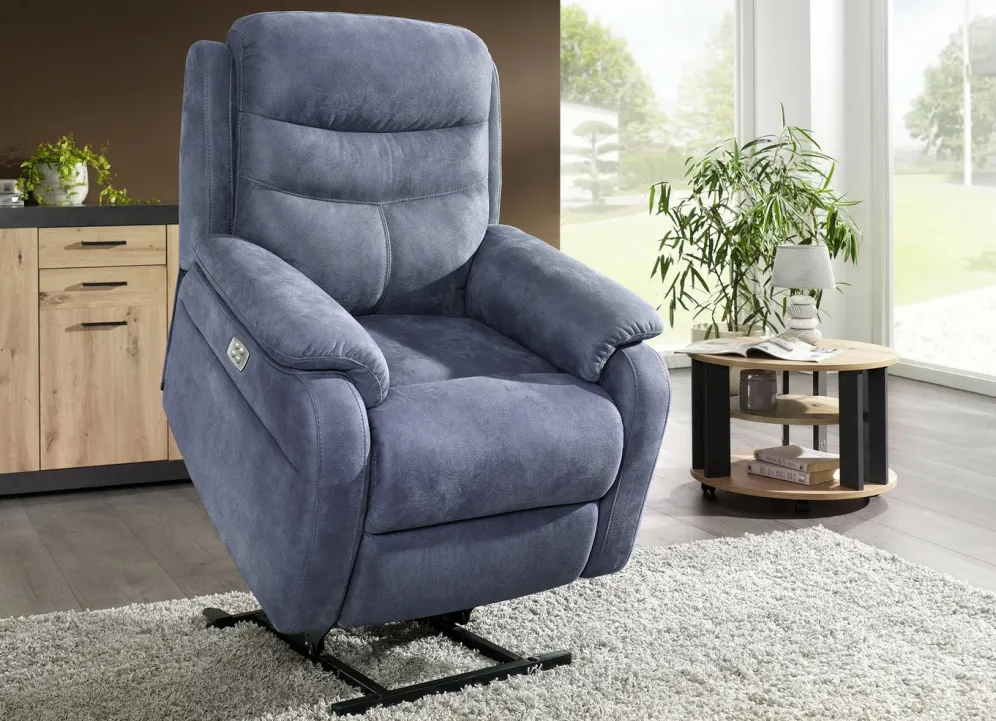 Elektrisch verstellbarer TV-Sessel mit Motor und Aufstehhilfe