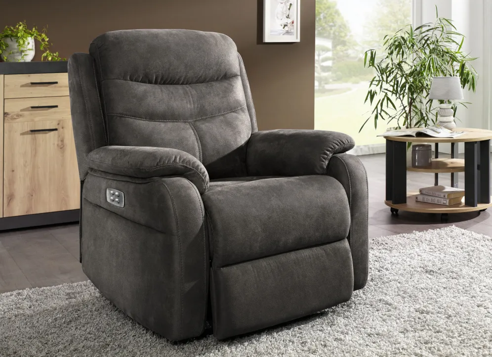 Elektrisch verstellbarer TV-Sessel mit Motor und Aufstehhilfe
