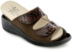 ELENA EDEN, bequeme Damen-Pantoletten, Weite H, mit herausnehmbarem Fußbett