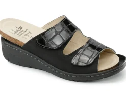 ELENA EDEN, bequeme Damen-Pantoletten, Weite H, mit herausnehmbarem Fußbett