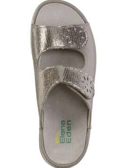 ELENA EDEN, bequeme Damen-Pantoletten, Weite H, mit herausnehmbarem Fußbett