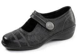 ELENA EDEN, bequeme Damen-Spangenschuhe, Weite H, mit herausnehmbarem Fußbett