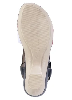 ELENA EDEN, elegante Damen-Sandaletten, Weite H, mit Klettspange