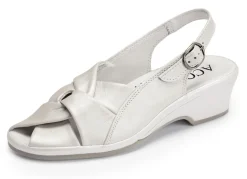 ELENA EDEN, elegante Damen-Sandalen, Weite G, aus Leder