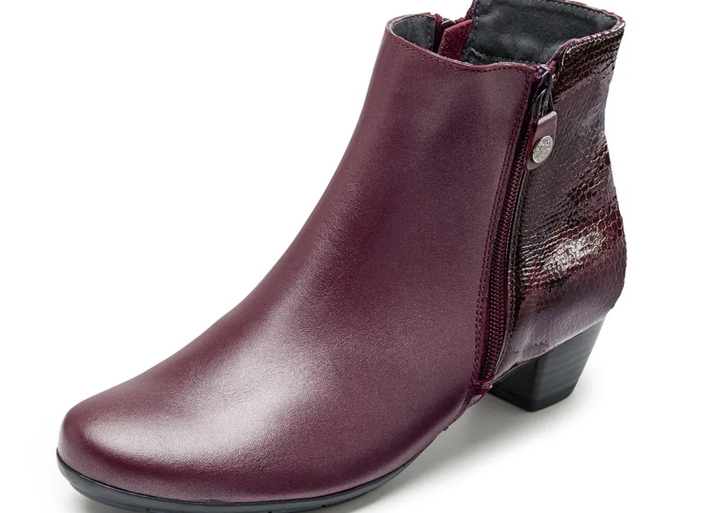 ELENA EDEN, elegante Damen-Stiefeletten, Weite G, mit herausnehmbarem Fußbett