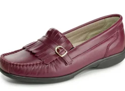 ELENA EDEN, klassische Damen-Slipper, Weite H, mit herausnehmbarem Lederfußbett