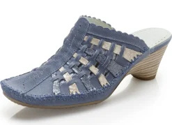 ELENA EDEN Mokassin-Sabot mit Kontrast-Durchzügen