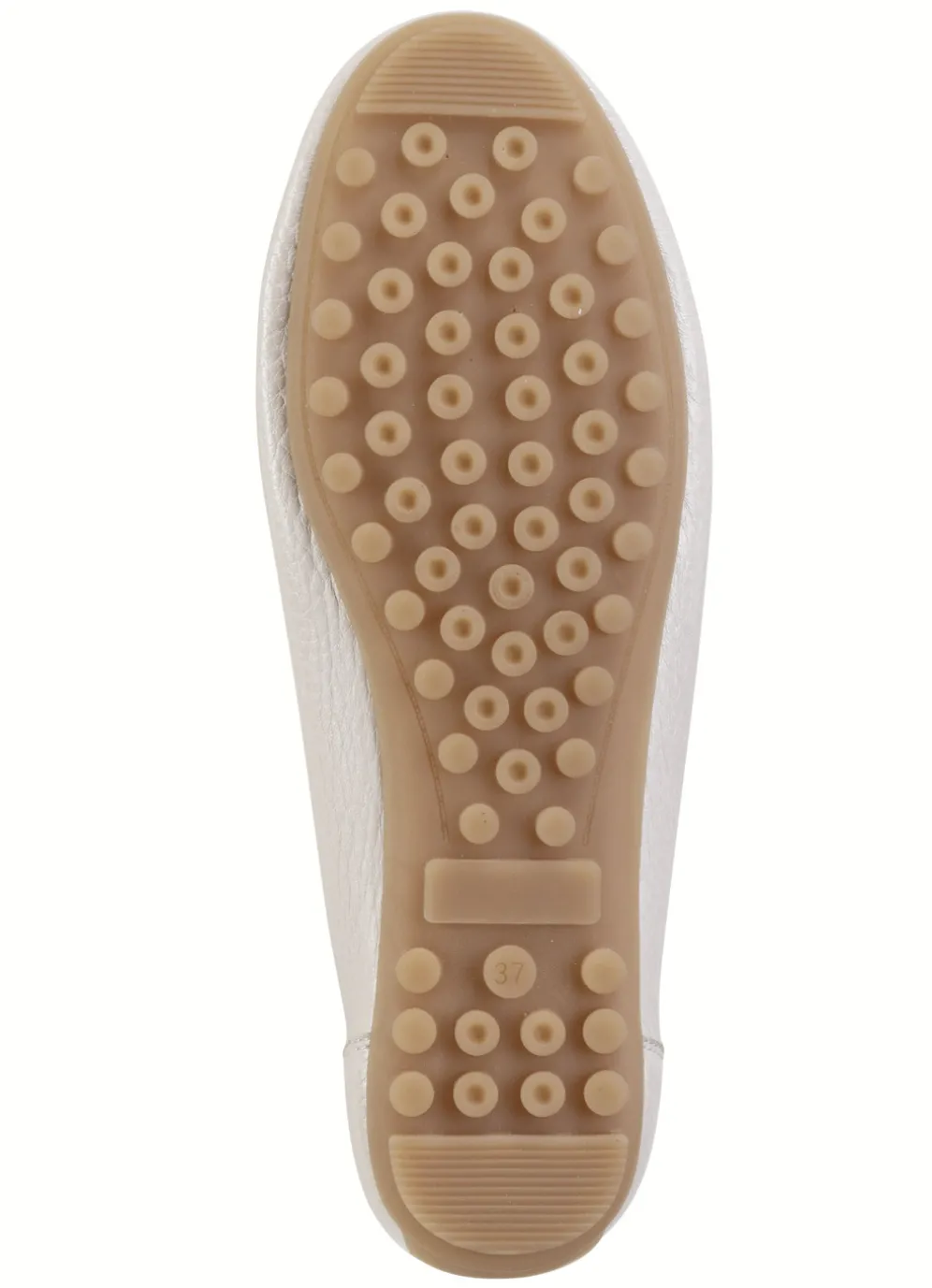 ELENA EDEN Mokassin-Slipper aus weichem, genarbtem Hirsch-Nappaleder