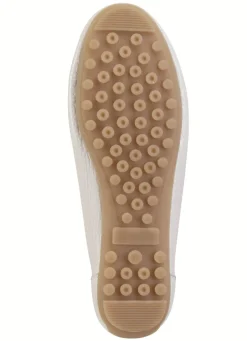 ELENA EDEN Mokassin-Slipper aus weichem, genarbtem Hirsch-Nappaleder