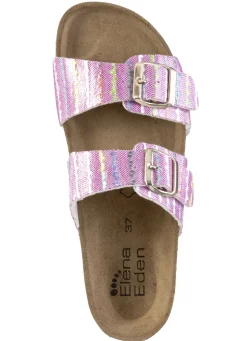 ELENA EDEN Pantolette aus interessant dessiniertem Synthetik