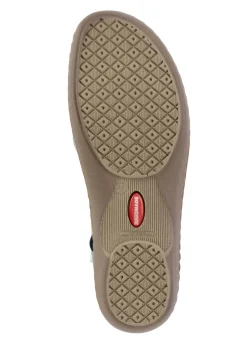 ELENA EDEN Riemchen-Sandale aus Nappaleder und effektvoll geprägtem Veloursleder