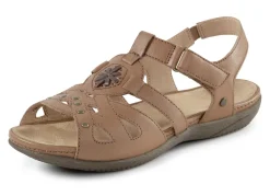 ELENA EDEN Sandale mit Ziernieten und Lederdurchzügen