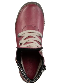 ELENA EDEN Schnür-Bootie mit gepolstertem Textil-Schaftrand