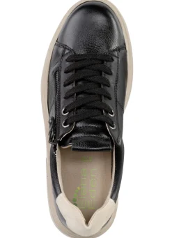 ELENA EDEN Schnürschuh mit Velour-Besatz