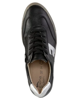 ELENA EDEN Schnür-Sneaker aus genarbtem Nappaleder