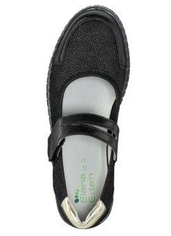 ELENA EDEN Slipper aus Nappaleder und Stretchmaterial