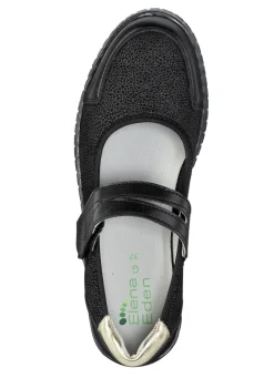 ELENA EDEN Slipper aus Nappaleder und Stretchmaterial