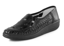 ELENA EDEN Slipper luftig durchbrochen und mit Flechtdurchzug