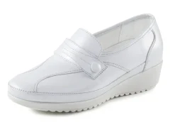 ELENA EDEN Slipper mit Zier-Knopf und Elastikeinsatz