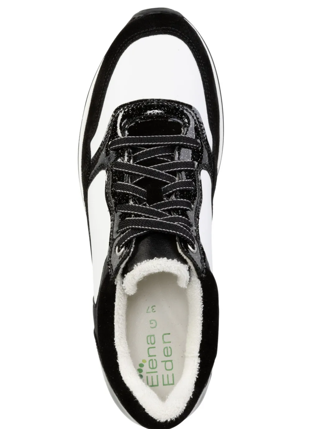 ELENA EDEN Sneaker aus Nappa-und Veloursleder