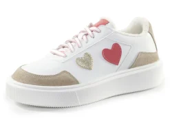ELENA EDEN Sneaker mit niedlichen Herzchen besetzt
