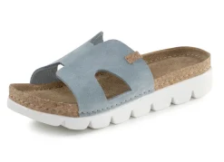 ELENA EDEN, sommerliche Damen-Pantoletten, aus Leder