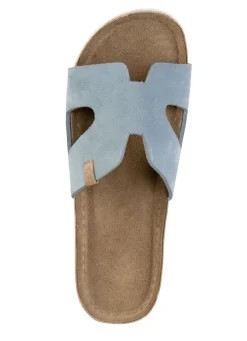 ELENA EDEN, sommerliche Damen-Pantoletten, aus Leder