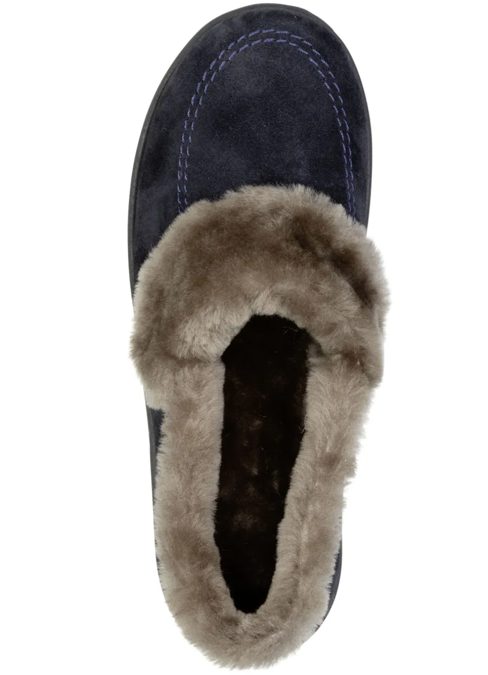 ELENA EDEN, warme Damen-Hausschuhe, Weite H, mit Lammfell