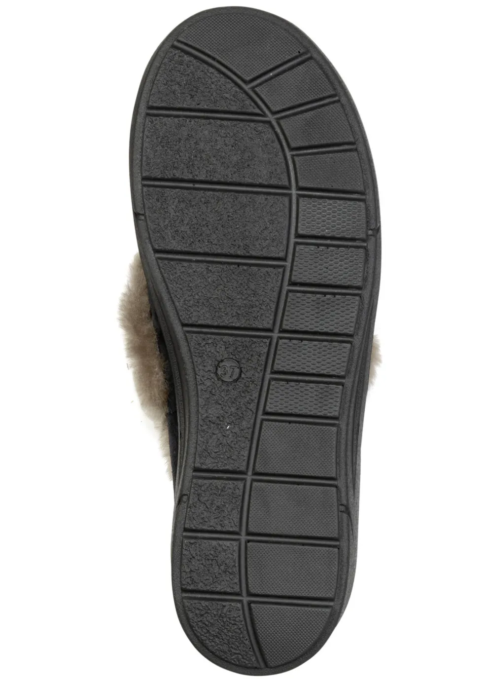 ELENA EDEN, warme Damen-Hausschuhe, Weite H, mit Lammfell