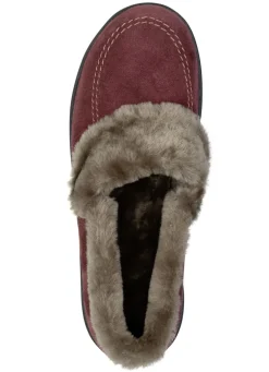 ELENA EDEN, warme Damen-Hausschuhe, Weite H, mit Lammfell