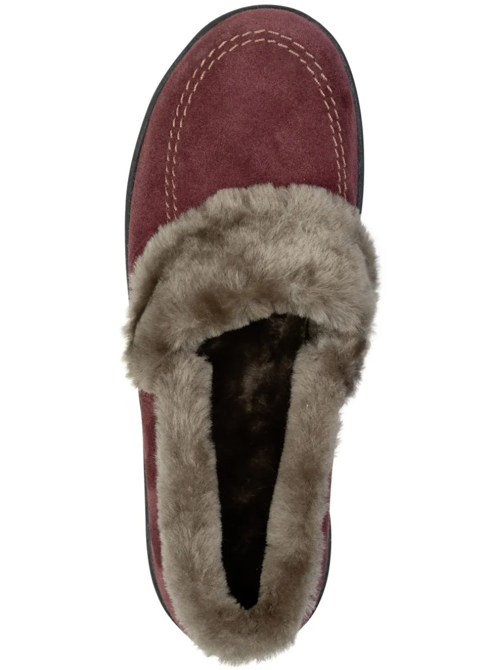 ELENA EDEN, warme Damen-Hausschuhe, Weite H, mit Lammfell