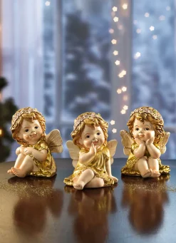 Engel, 3er-Set, aus Polyresin