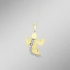 Engel-Anhänger aus Gold mit Zirkonia