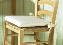 2er-Set Sitzkissen mit Schleifenbändern