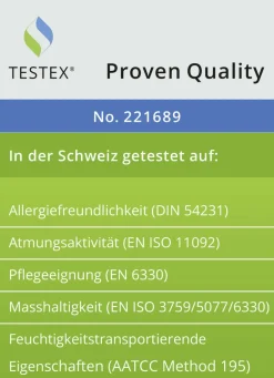 Erstklassige Daunendecken-„Sonderserie blau & creme“ aus dem Schwarzwald