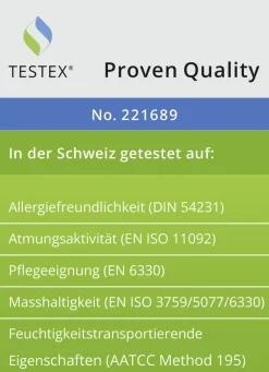 Erstklassige Daunendecken-„Sonderserie blau & creme“ aus dem Schwarzwald