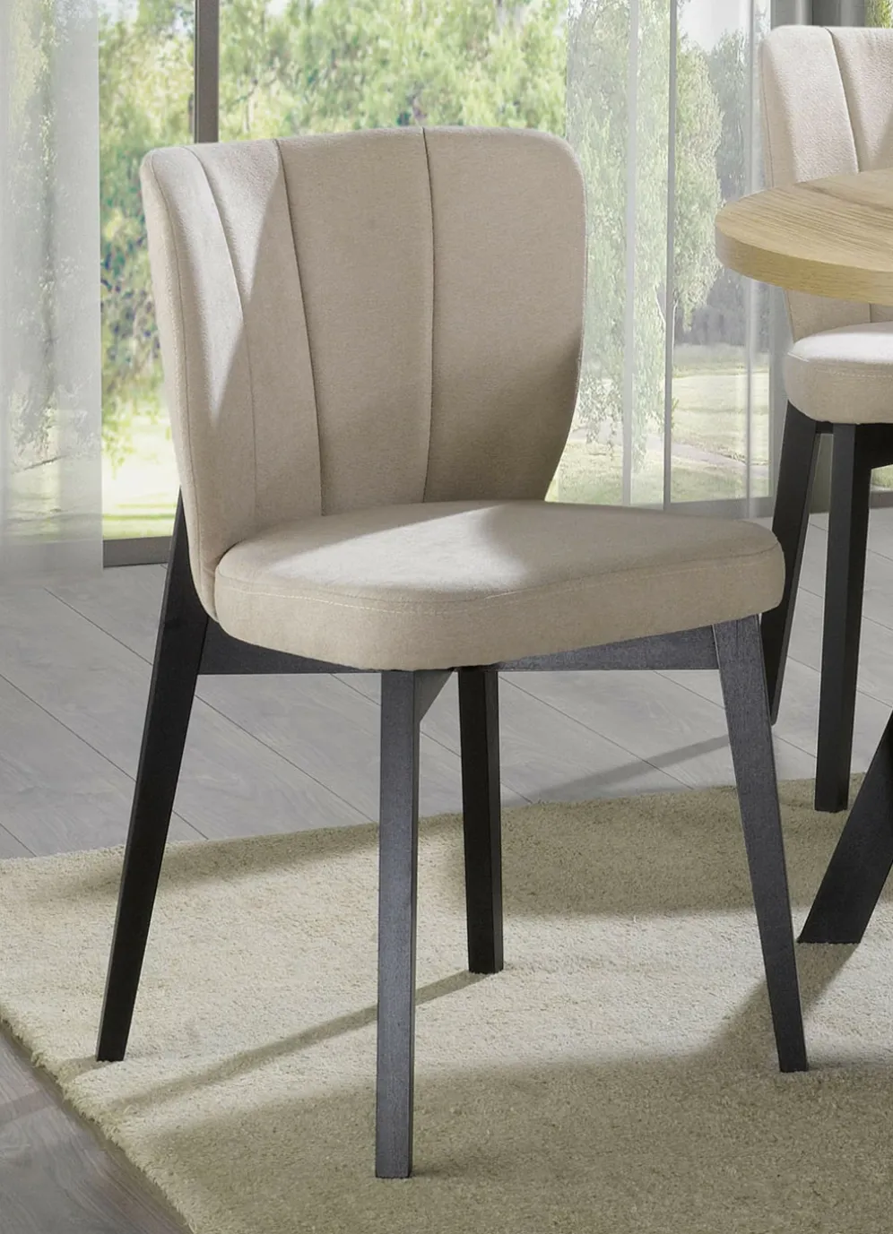 Esszimmermöbel Tulip mit Textilbezug