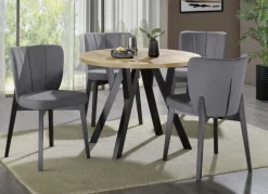 Esszimmermöbel Tulip mit Textilbezug