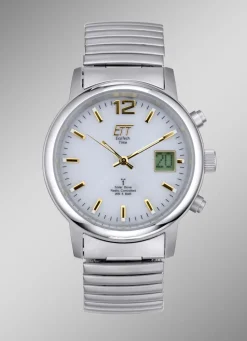 ETT-Funk-Solar-Herrenuhr im Titanlook