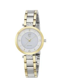 ETT-Solar-Damenuhr mit Edelstahlbandgehäuse