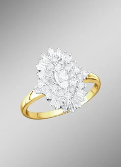Exklusiver Damenring mit Baguette-Diamanten