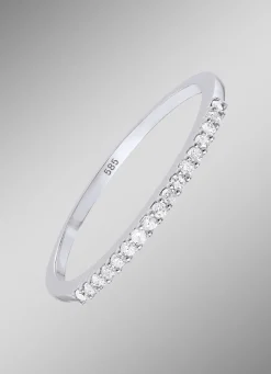 Exquisiter Damenring mit weißen Diamanten