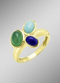 Faszinierender Damenring mit echten Edelsteinen